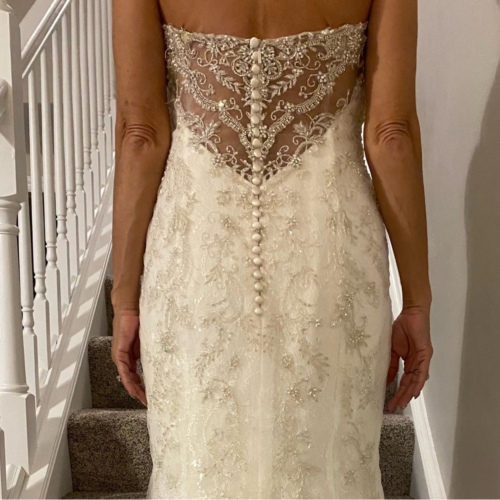 Casablanca Fit and flare wedding gown